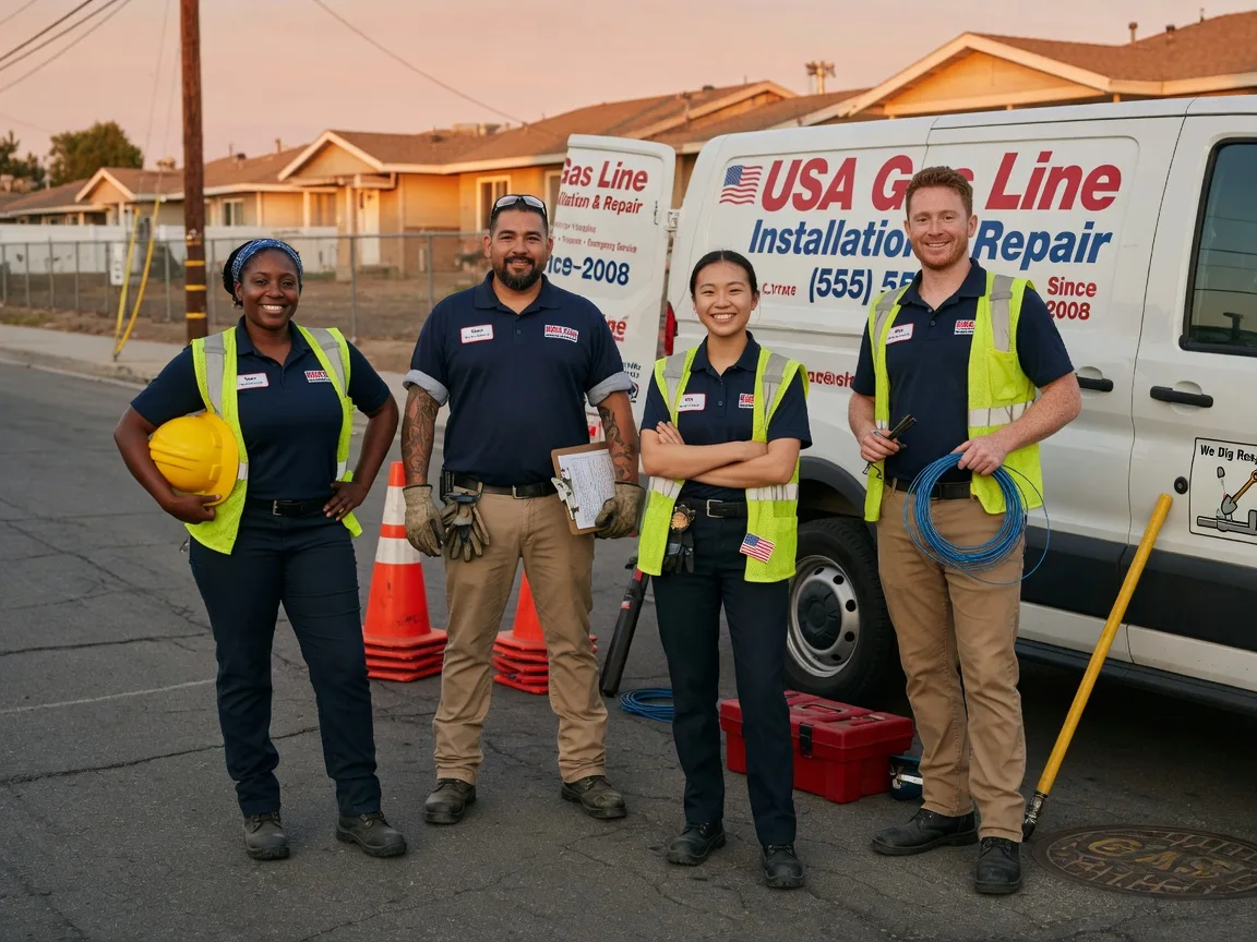 Gas Line Installation company in Jermyn, TX